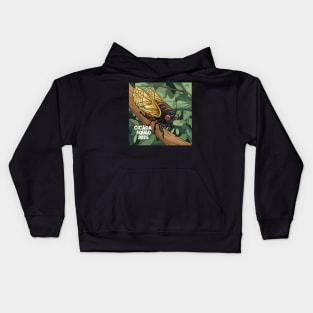 The Cicada Entomology Brood XIII and XIX Cicada Squad 2024 Kids Hoodie